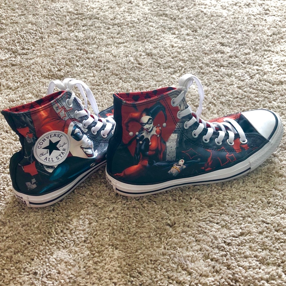♥️🃏Harley Quinn High Tops🃏🖤